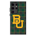 Baylor University Bears Plaid MagSafe Compatible Phone Case for Samsung Galaxy