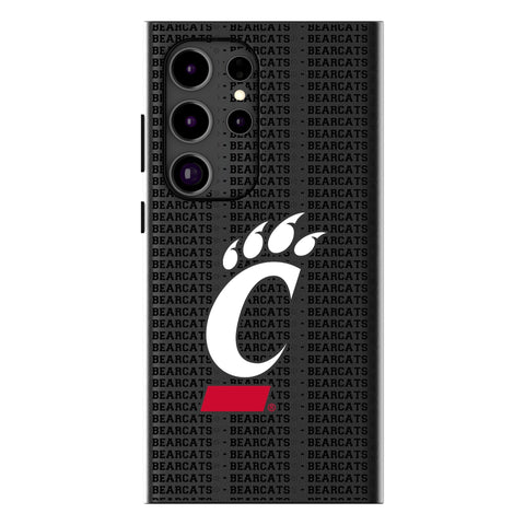 University of Cincinnati Bearcats Text Backdrop MagSafe Compatible Phone Case for Samsung Galaxy