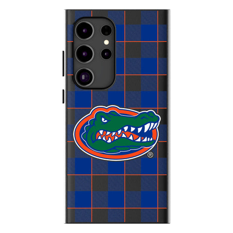 University of Florida Gators Plaid MagSafe Compatible Phone Case for Samsung Galaxy