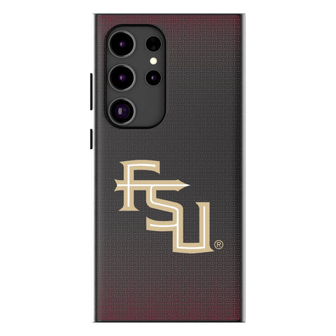 Florida State University Seminoles Athletic Wordmark Linen MagSafe Compatible Phone Case for Samsung Galaxy