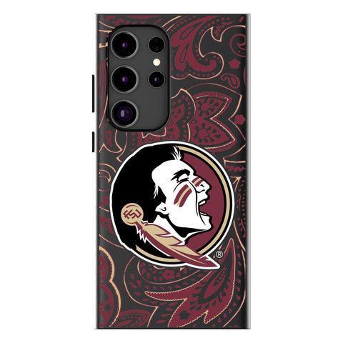 Florida State University Seminoles Paisley MagSafe Compatible Phone Case for Samsung Galaxy