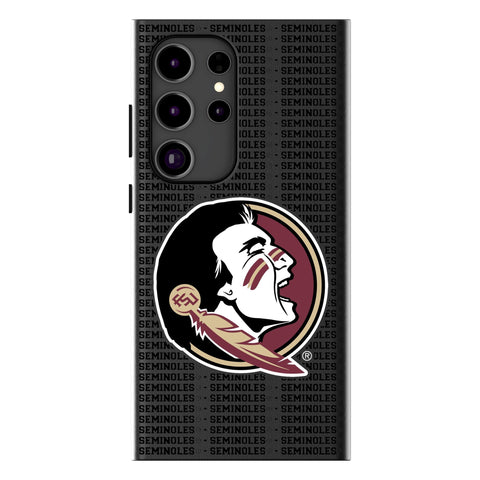 Florida State University Seminoles Text Backdrop MagSafe Compatible Phone Case for Samsung Galaxy