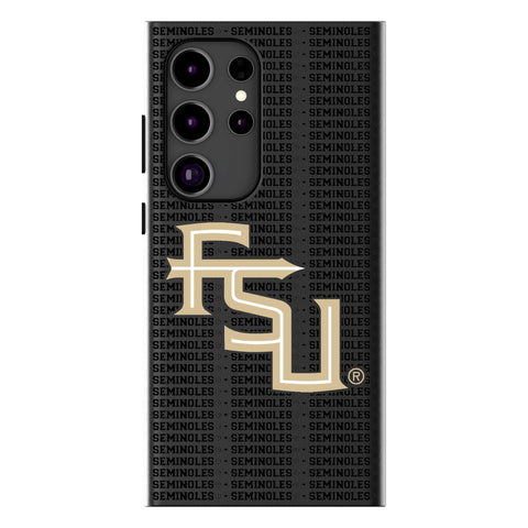 Florida State University Seminoles Athletic Wordmark Text Backdrop MagSafe Compatible Phone Case for Samsung Galaxy