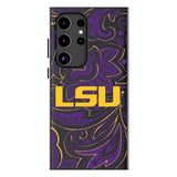 Louisiana State University Tigers Paisley MagSafe Compatible Phone Case for Samsung Galaxy