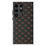 University of Miami Hurricanes Fashion Pattern MagSafe Compatible Phone Case for Samsung Galaxy