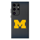 University of Michigan Wolverines Linen MagSafe Compatible Phone Case for Samsung Galaxy