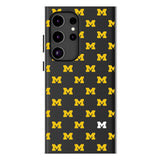 University of Michigan Wolverines Fashion Pattern MagSafe Compatible Phone Case for Samsung Galaxy