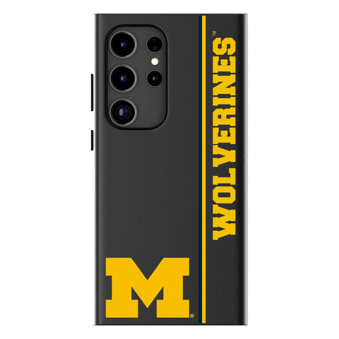 University of Michigan Wolverines Sidebar MagSafe Compatible Phone Case for Samsung Galaxy