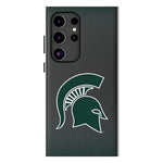 Michigan State University Spartans Linen MagSafe Compatible Phone Case for Samsung Galaxy