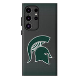 Michigan State University Spartans Linen MagSafe Compatible Phone Case for Samsung Galaxy