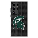 Michigan State University Spartans Text Backdrop MagSafe Compatible Phone Case for Samsung Galaxy