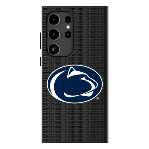 Pennsylvania State University Nittany Lions Text Backdrop MagSafe Compatible Phone Case for Samsung Galaxy