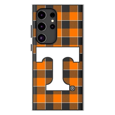 University of Tennessee Volunteers Plaid MagSafe Compatible Phone Case for Samsung Galaxy