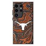 University of Texas Longhorns Paisley MagSafe Compatible Phone Case for Samsung Galaxy