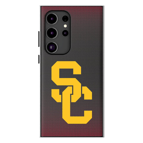 University of Southern California Trojans Linen MagSafe Compatible Phone Case for Samsung Galaxy