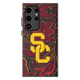 University of Southern California Trojans Paisley MagSafe Compatible Phone Case for Samsung Galaxy