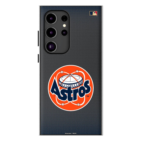 Houston Astros 1977-1993 - Cooperstown Collection Linen MagSafe Compatible Phone Case for Samsung Galaxy