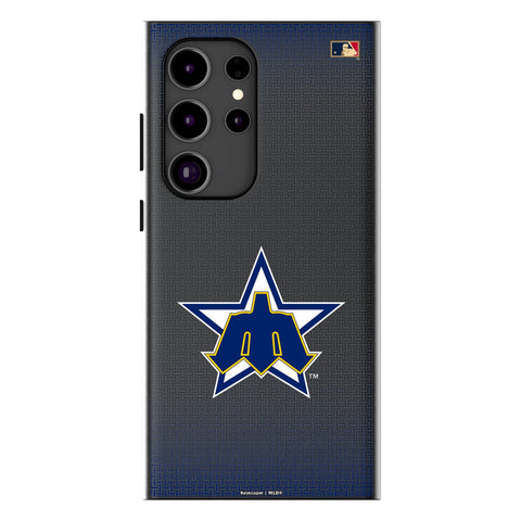 Seattle Mariners 1981-1986 - Cooperstown Collection Linen MagSafe Compatible Phone Case for Samsung Galaxy