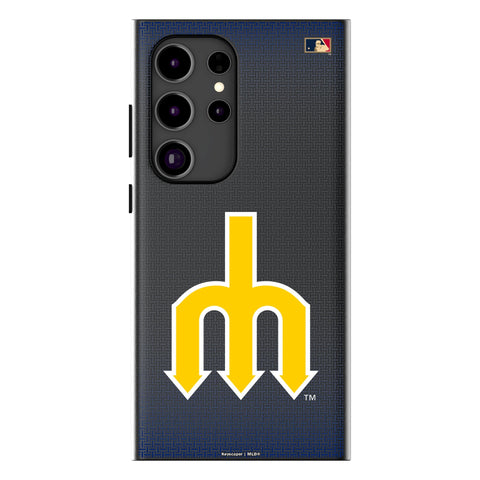 Seattle Mariners 1977-1980 - Cooperstown Collection Linen MagSafe Compatible Phone Case for Samsung Galaxy