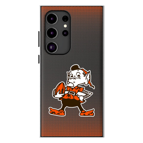 Cleveland Browns Historic Collection Linen MagSafe Compatible Phone Case for Samsung Galaxy