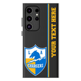 Los Angeles Chargers Historic Collection Personalized Sidebard MagSafe Compatible Phone Case for Samsung Galaxy