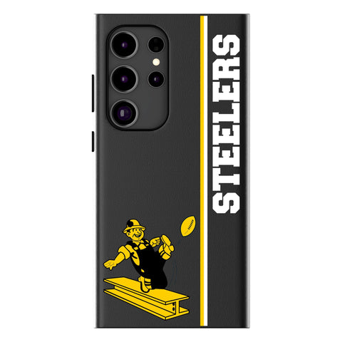 Pittsburgh Steelers 1961 Historic Collection Sidebar MagSafe Compatible Phone Case for Samsung Galaxy