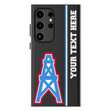 Houston Oilers Historic Collection Personalized Sidebard MagSafe Compatible Phone Case for Samsung Galaxy