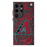 Arizona Diamondbacks Paisley MagSafe Compatible Phone Case for Samsung Galaxy