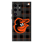 Baltimore Orioles Plaid Magnetic Phone Case-1