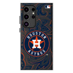Houston Astros Paisley MagSafe Compatible Phone Case for Samsung Galaxy