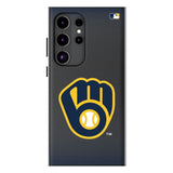 Milwaukee Brewers Linen MagSafe Compatible Phone Case for Samsung Galaxy