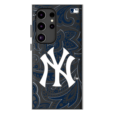 New York Yankees Paisley MagSafe Compatible Phone Case for Samsung Galaxy