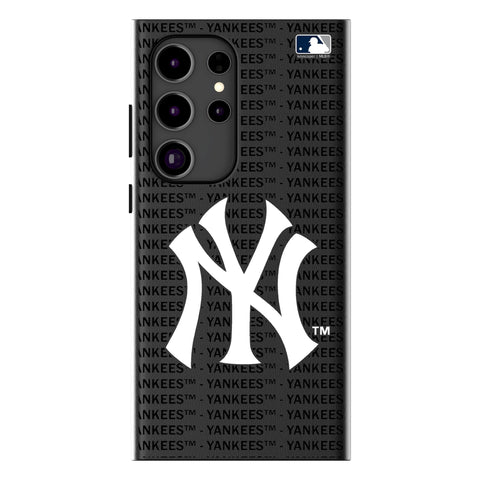 New York Yankees Text Backdrop MagSafe Compatible Phone Case for Samsung Galaxy-0