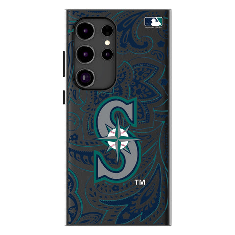 Seattle Mariners Paisley MagSafe Compatible Phone Case for Samsung Galaxy