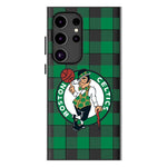 Boston Celtics Plaid MagSafe Compatible Phone Case-0