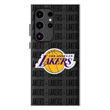 Los Angeles Lakers Text Backdrop MagSafe Compatible Phone Case for Samsung Galaxy