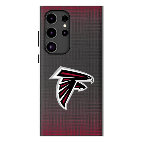 Atlanta Falcons Linen MagSafe Compatible Phone Case for Samsung Galaxy