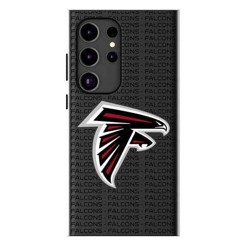 Atlanta Falcons Text Backdrop MagSafe Compatible Phone Case for Samsung Galaxy