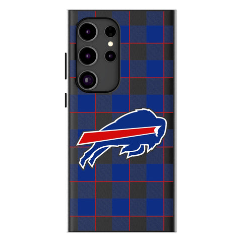 Buffalo Bills Plaid MagSafe Compatible Phone Case for Samsung Galaxy
