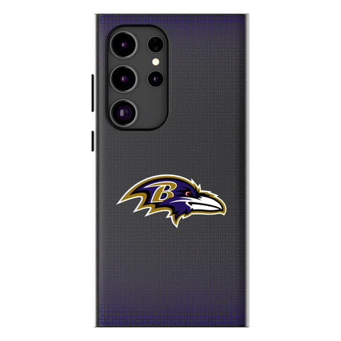 Baltimore Ravens Linen MagSafe Compatible Phone Case for Samsung Galaxy