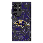 Baltimore Ravens Paisley Magnetic Phone Case-1