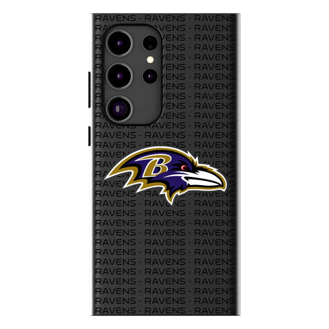 Baltimore Ravens Text Backdrop MagSafe Compatible Phone Case for Samsung Galaxy