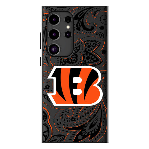 Cincinnati Bengals Paisley MagSafe Compatible Phone Case for Samsung Galaxy