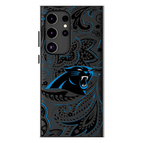 Carolina Panthers Paisley MagSafe Compatible Phone Case for Samsung Galaxy