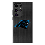 Carolina Panthers Text Backdrop MagSafe Compatible Phone Case for Samsung Galaxy