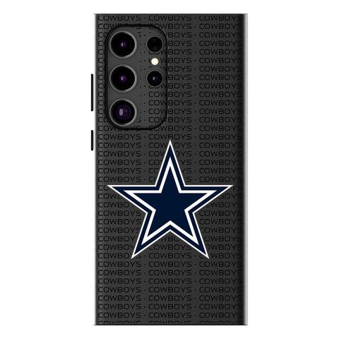 Dallas Cowboys Text Backdrop MagSafe Compatible Phone Case for Samsung Galaxy