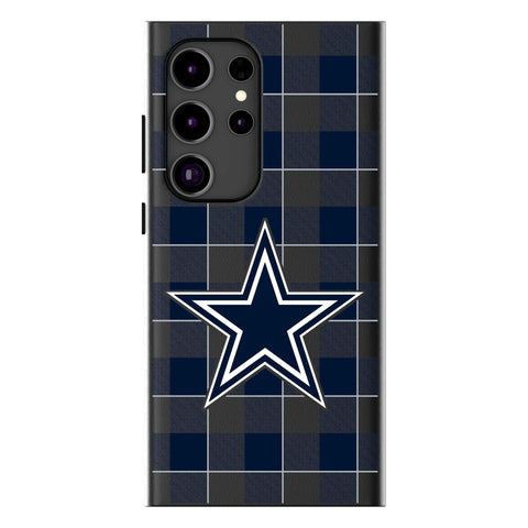 Dallas Cowboys Plaid MagSafe Compatible Phone Case for Samsung Galaxy