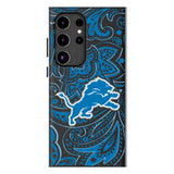 Detroit Lions Paisley MagSafe Compatible Phone Case for Samsung Galaxy