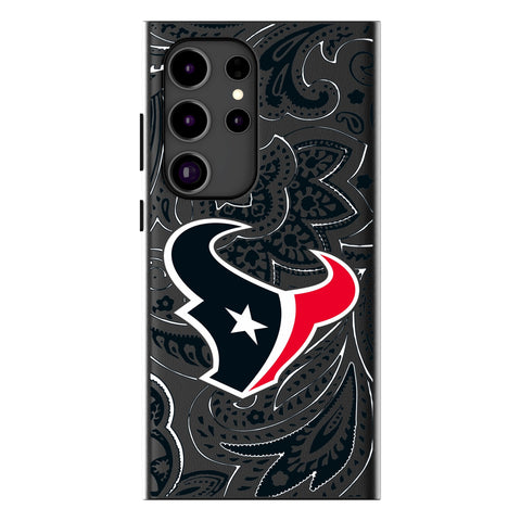 Houston Texans Paisley MagSafe Compatible Phone Case for Samsung Galaxy