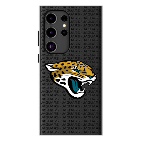 Jacksonville Jaguars Text Backdrop MagSafe Compatible Phone Case for Samsung Galaxy